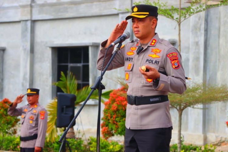 Polres Aceh Timur Gelar Apel Satkamling “Wujudkan Pam Swakarsa&nbsp;Mandiri”