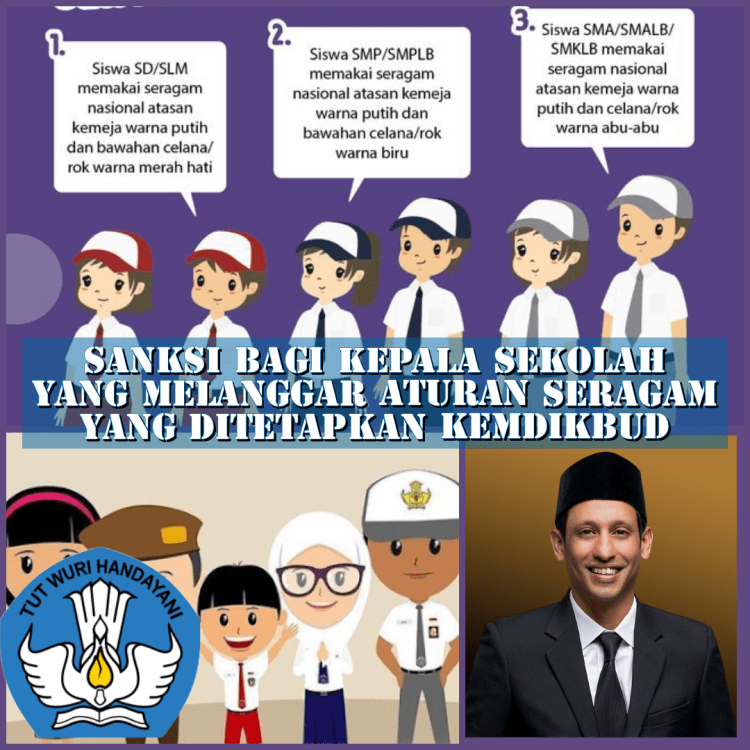 Sanksi bagi Kepala Sekolah yang Melanggar Aturan Seragam yang Ditetapkan&nbsp;Kemdikbud